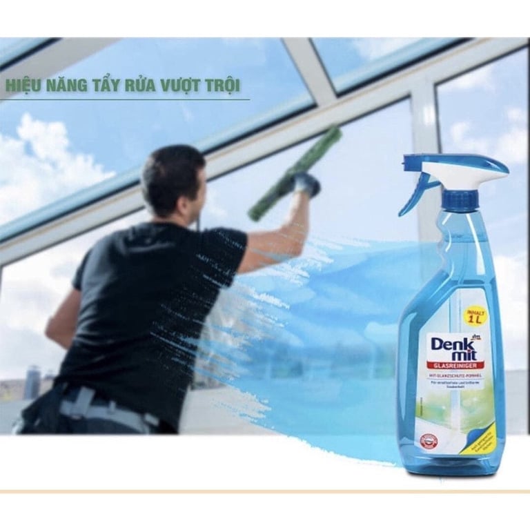 xịt lau kính Denkmit Glasreiniger 1L