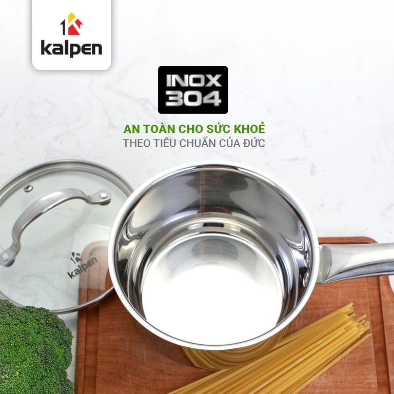 QUÁNH INOX 304 CAO CẤP KALPEN LERMAT L16 SIZE 16CM