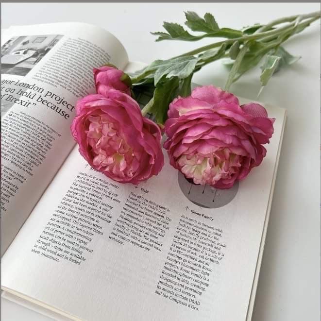 Cành hoa hồng trà 2 bông 1 nụ