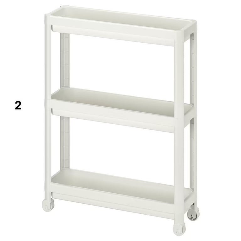 KỆ ĐỂ ĐỒ 3 TẦNG CÓ BÁNH XE ĐẨY VESKEN – HÀNG IKEA CHÍNH HÃNG