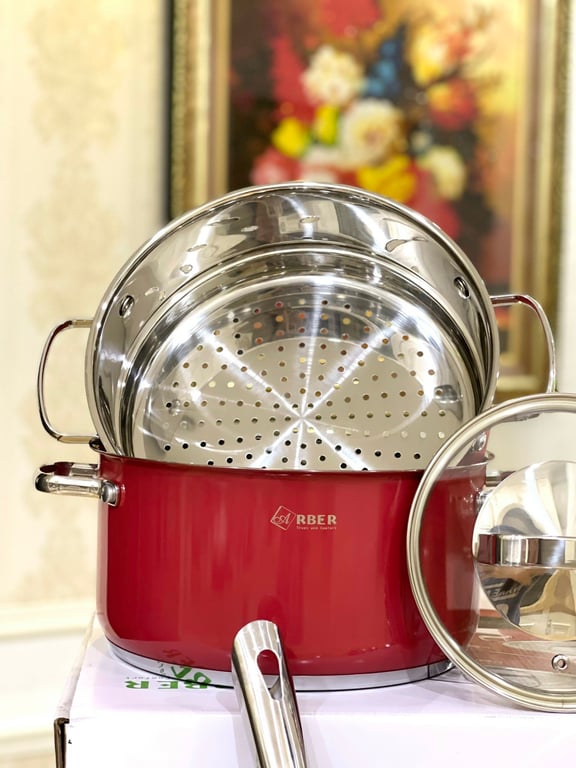 Bộ nồi inox 3 đáy 7 món ARBER GARNET