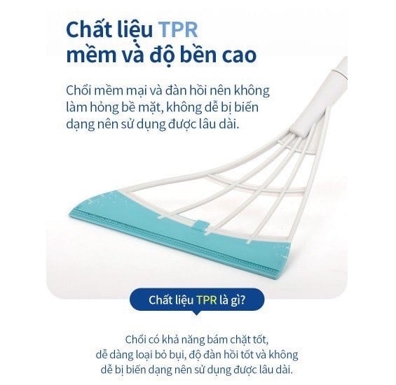 Chổi quét nhà, gạt nước đa năng  Sweepy ETM974 của Lock