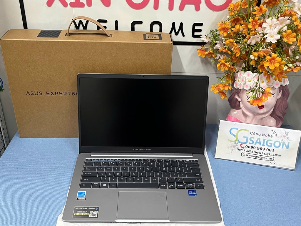 Laptop ASUS ExpertBook P1403CVA-i716-50W (Intel Core i7-13620H | Intel UHD | 14 inch FHD | 16GB | 512GB | Win 11 | Xám)