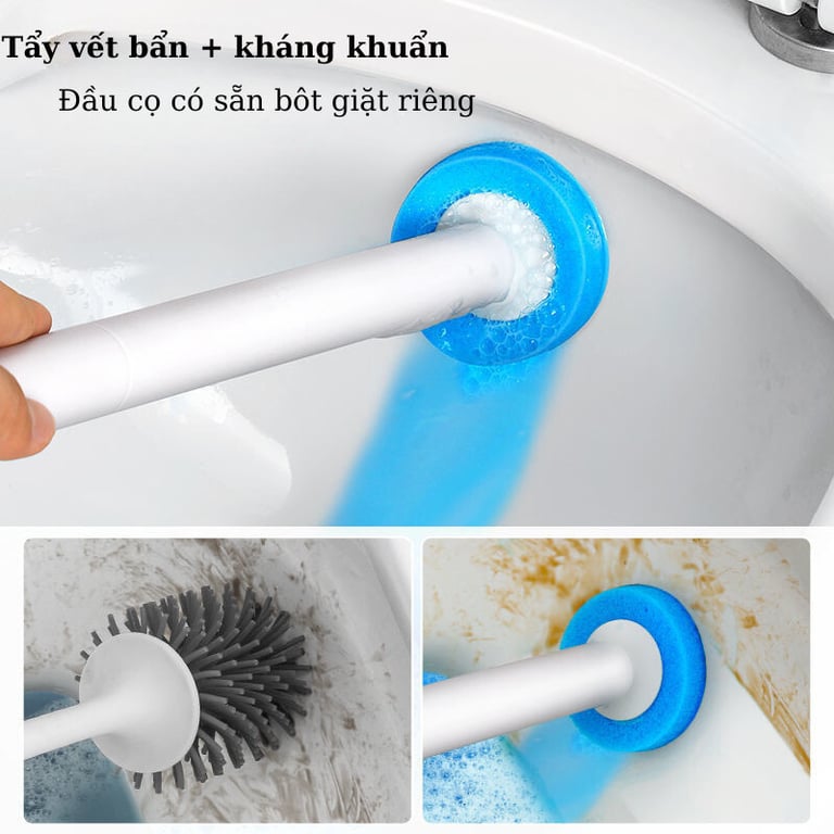 Bộ Cọ Vệ Sinh Ecoco E2132 Kèm 16 Đầu Bàn Chải