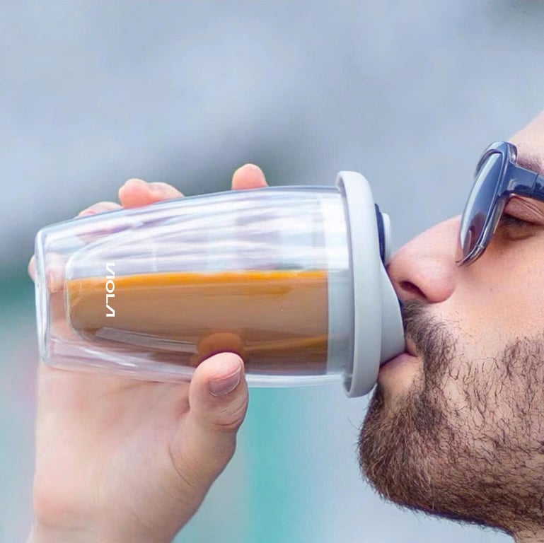 SET 4 CỐC THỦY TINH 2 LỚP CÁCH NHIỆT VIOLA 450ML