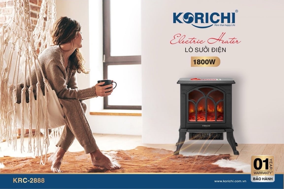 🧲🧲 LÒ SƯỞI ĐIỆN KORICHI KRC-2888