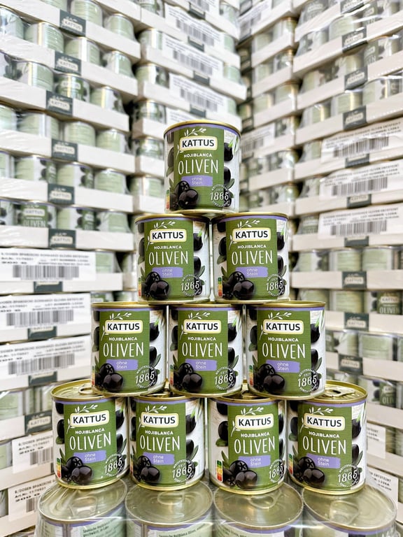 QUẢ OLIU ĐEN NGÂM ĐÓNG HỘP