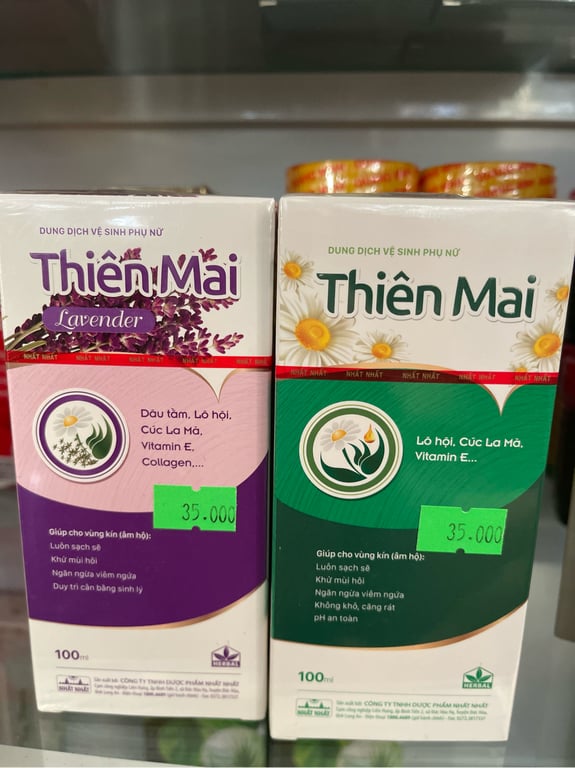Thiên mai phụ khoa nhất nhất tím/xanh