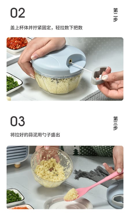 Máy xay tỏi ớt, xay đồ ăn dặm cầm tay mini