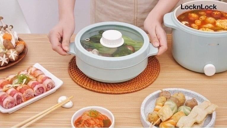 NỒI LẨU HẤP ĐIỆN ĐA NĂNG LOC&LOCK EJP156MIT 2L