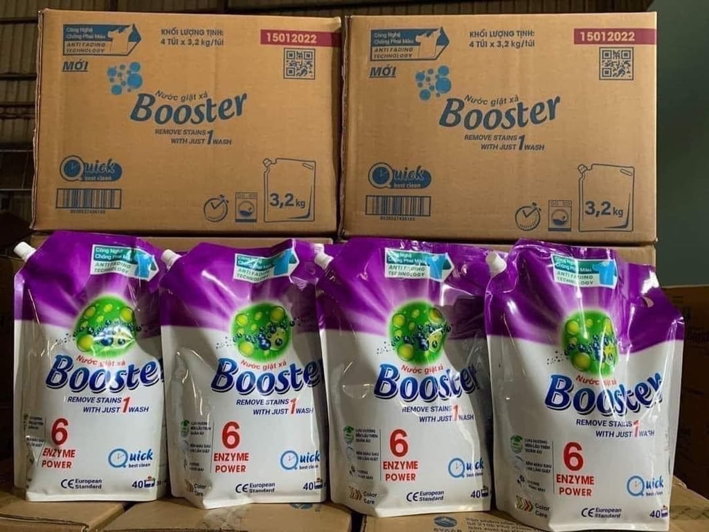 1 thùng Nước giặt booster 3.2kg/túi * 4 túi