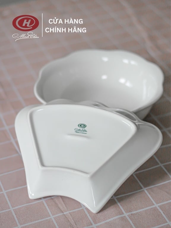 BỘ BÁT ĐĨA HOA MẶT TRỜI - gốm sứ Minh Châu loại 1