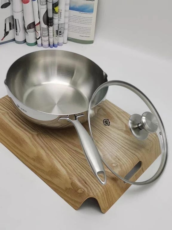 Chảo đúc liền khối inox 316 LUNKAI size 16-20-24-26