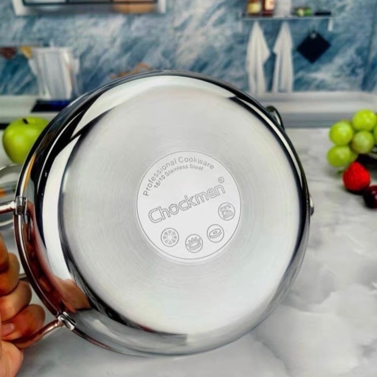 Nồi 2 quai Chockmen 18cm vung kính CKM102
