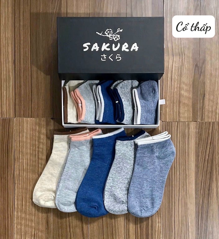 Tất hộp cổ cao, cổ thấp thương hiệu Nhật Bản Sakura !