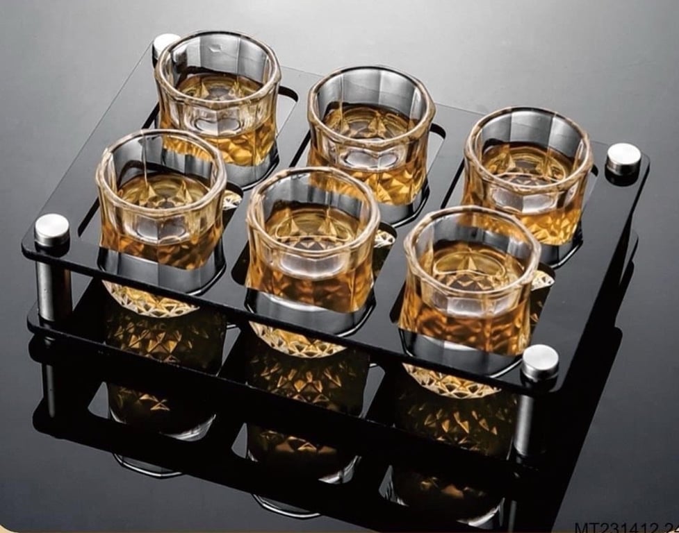 🍾🍾 SET LY UỐNG RƯỢU KÈM KHAY
