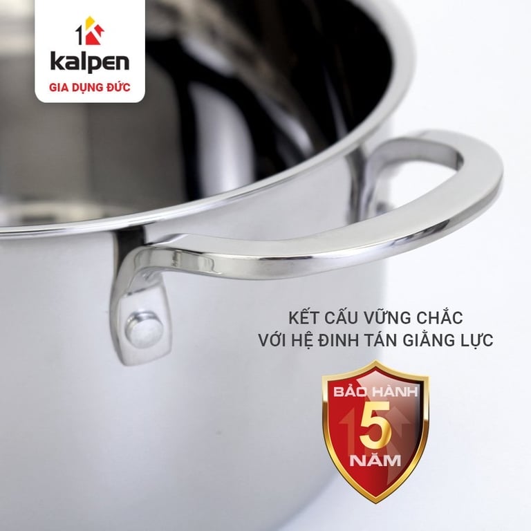 BỘ NỒI INOX 3 LỚP LIỀN KHỐI KALPEN KAZLER KZ1