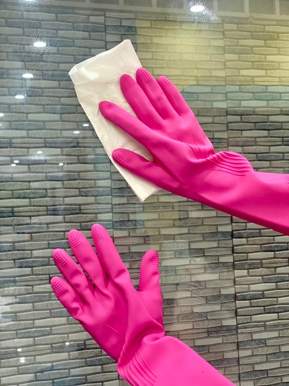 Găng tay cao su tự nhiên Lock&Lock ETM802P size M dài 37cm