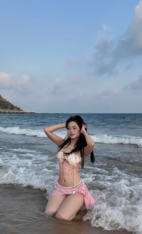 Combo bikini vỏ sò handmade concept