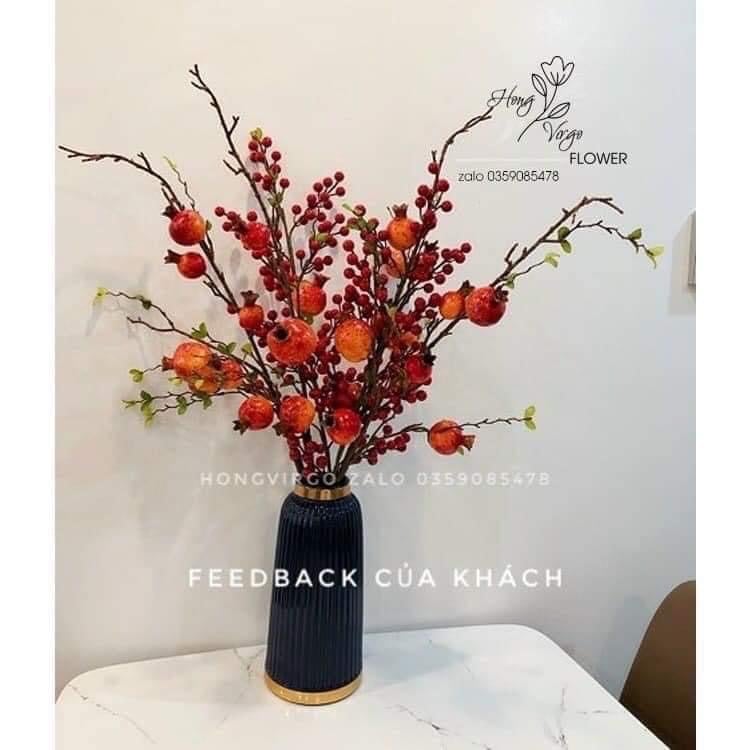 🌸 Cành Đào Đông Đỏ set 10 cành