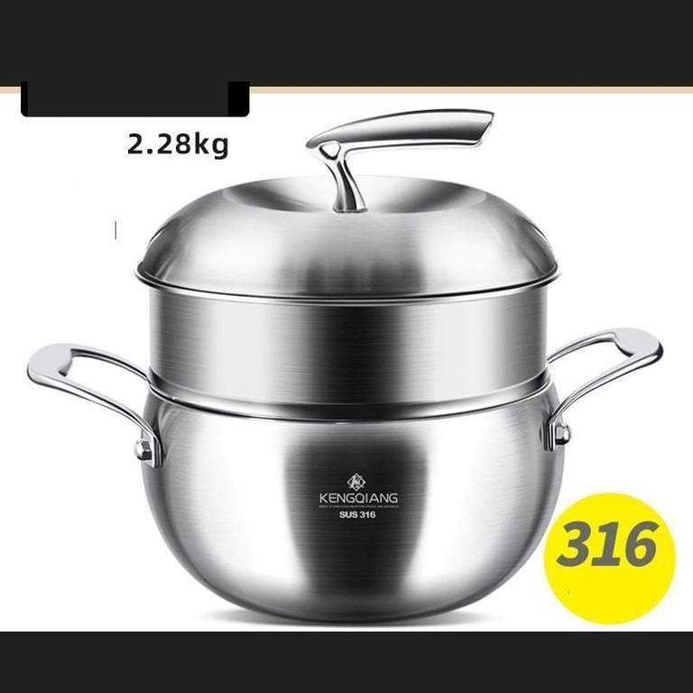 Bộ nồi hấp inox 316 cao cấp 20cm hình quả táo siêu đẹp, độc, lạ