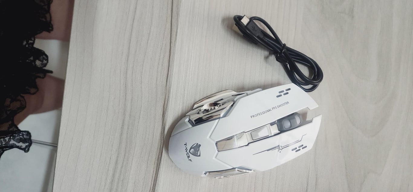 Chuột Bluetooth/Wireless T-Wolf Q13B - Trắng