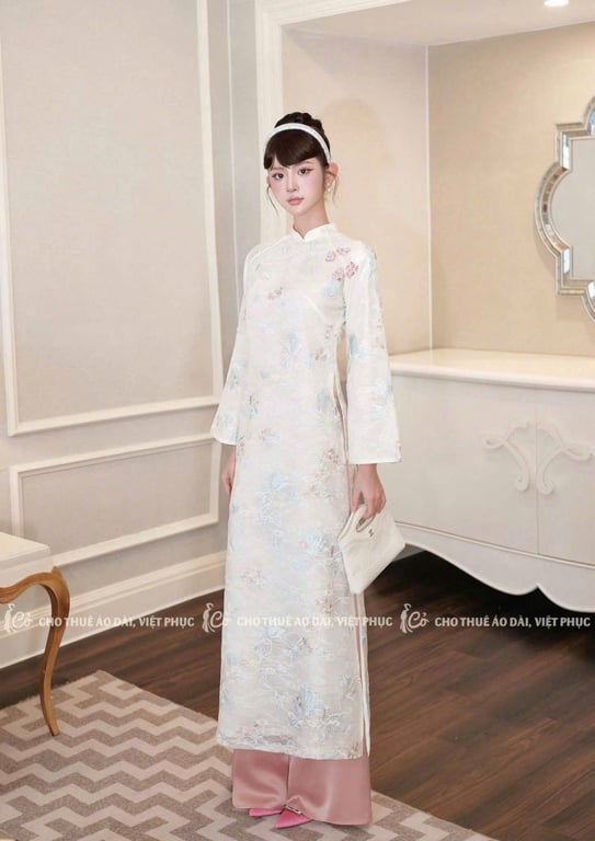 AD tơ thêu ép ren Đan Vy (có bigsize)