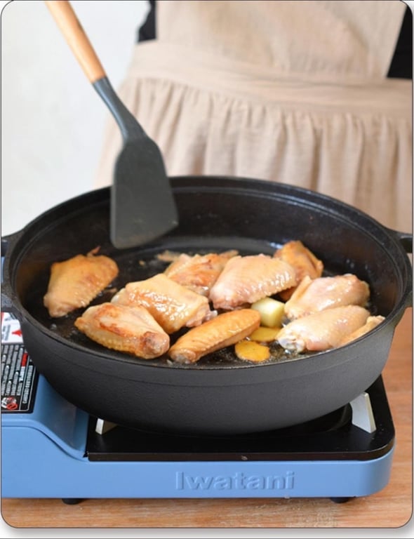 NỒI CHẢO NÔNG GANG HAPPINES size 25