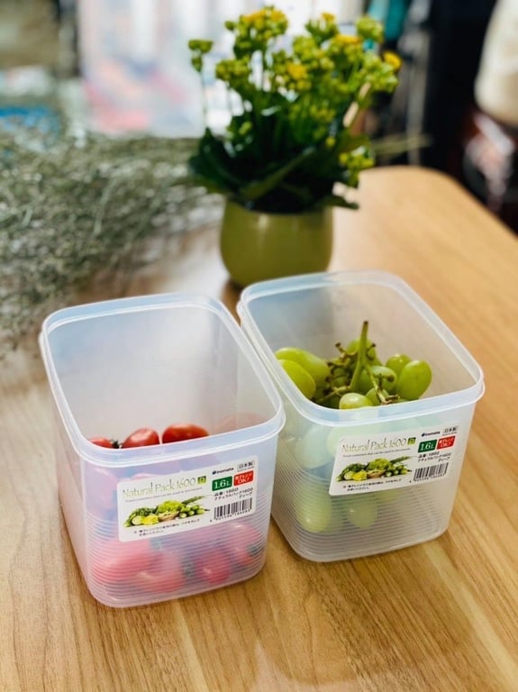 Set 3 Hộp nhựa dẻo 1600ml Inomata Nhật Bản