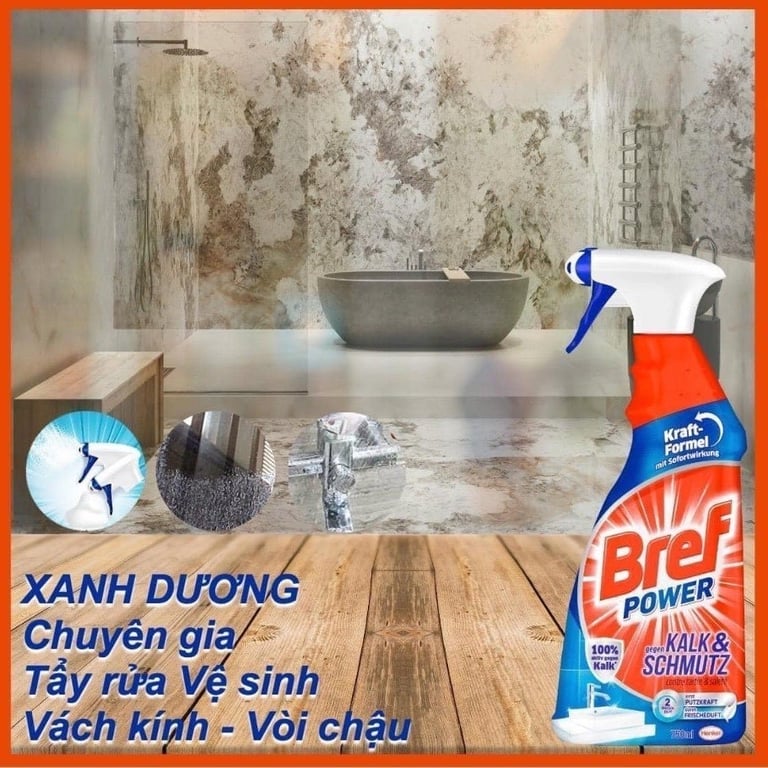 XỊT TẨY RỬA NHÀ TẮM ĐA NĂNG BREF POWER ĐỨC