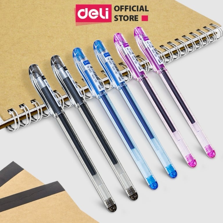 BÚT GEL DELI NGÒI 0.5MM tăng X3 MỰC ❤️