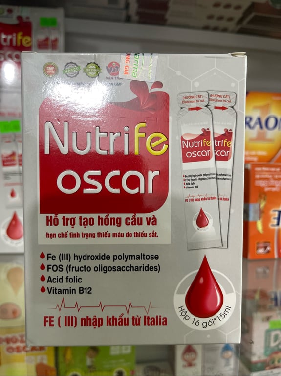 Nutrife vạn tam h/16 gói lên thuế 8% sắt