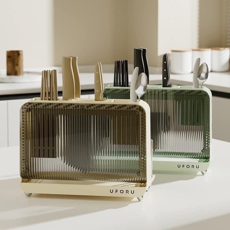 KỆ ĐỰNG DAO ĐŨA THÌA THỚT NHÀ BẾP