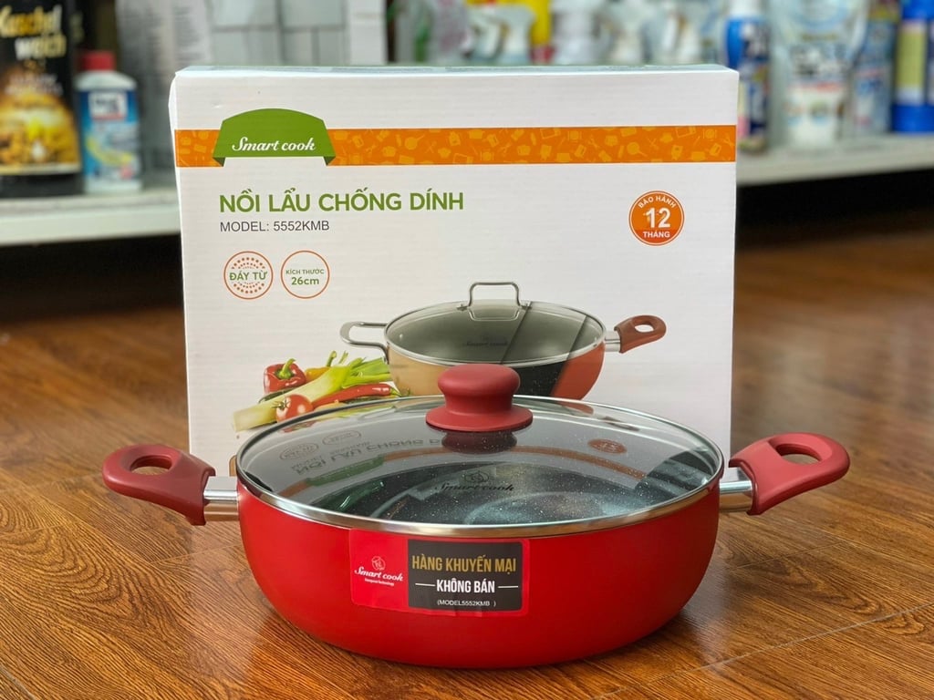 NỒI LẨU CHỐNG DÍNH ELMICH 26CM SMARTCOOK 5552KMB