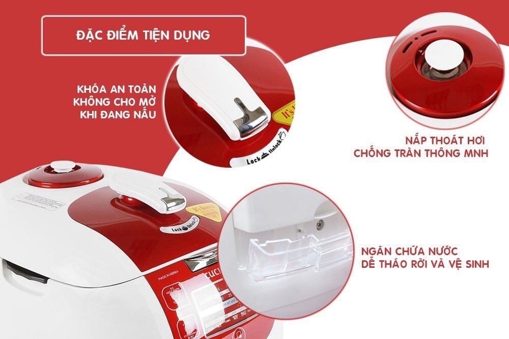 Nồi cơm áp suất điện tử CUCKOO 1.8L CRP-G1015M