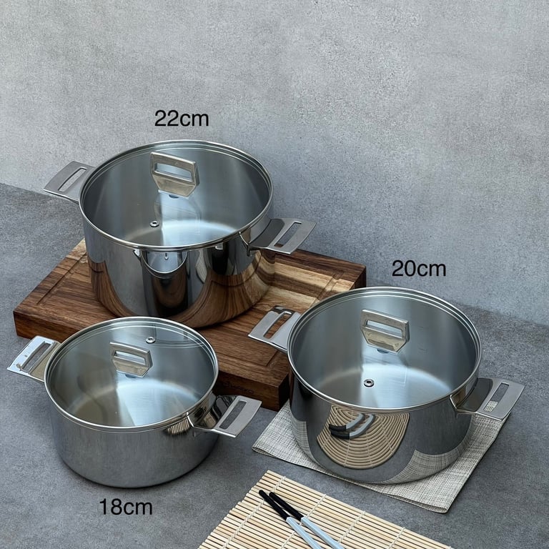 Nồi inox Kaiyo size 18-20-22