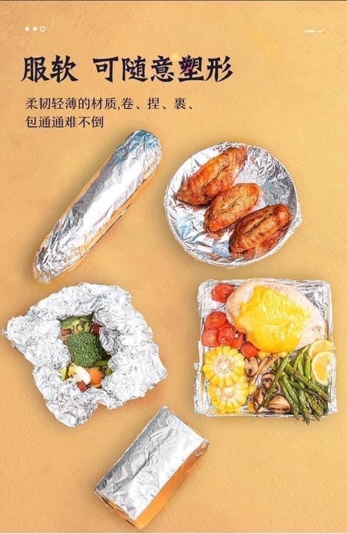 GIẤY BẠC NƯỚNG THỊT CUỘN 20 MÉT - DÀY 15 MICRON