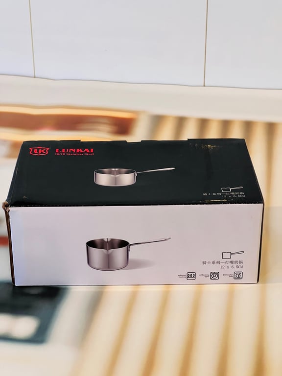 Quánh inox Lunkai liền khối 12cm