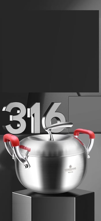 Nồi inox 316 cao cấp 20cm hình quả táo siêu đẹp, độc, lạ