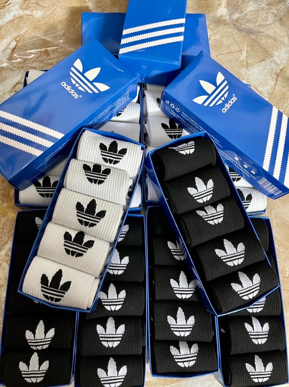 HỘP 5 ĐÔI TẤT ADIDAS CỔ CAO SIÊU ĐẸP