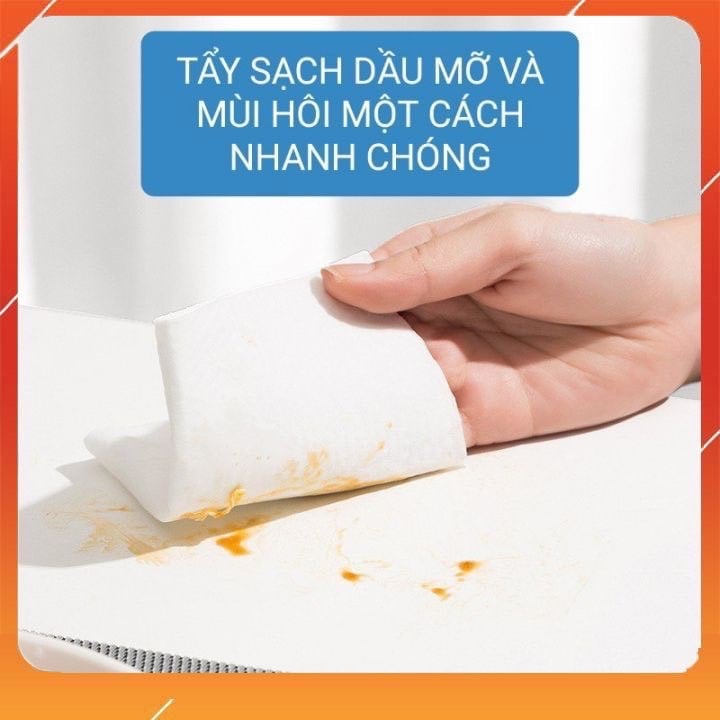 Set 5 gói giấy lau bếp Kitchen Wipe - Lau dầu mỡ SIÊU TỐC