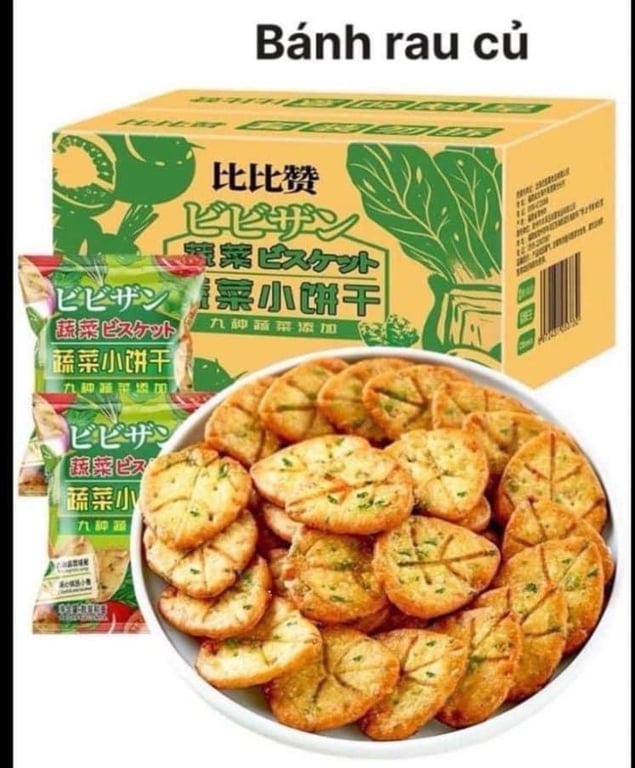 BÁNH QUY VỎ GIÒN RAU CỦ MẶN