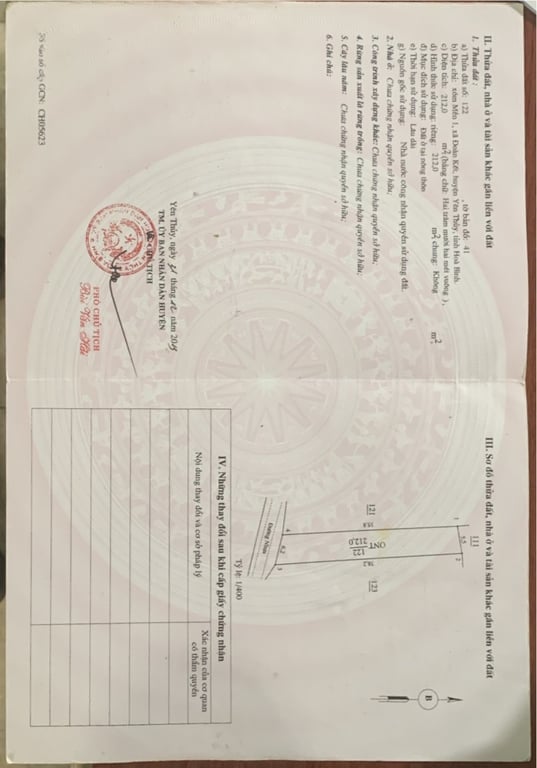 Xã Đoàn Kết-  Yên Thuỷ- Hoà Bình (212m2 full thổ cư)