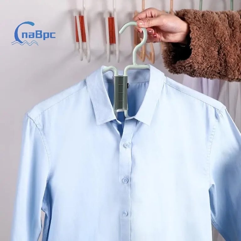 Set 10 móc áo gập gọn