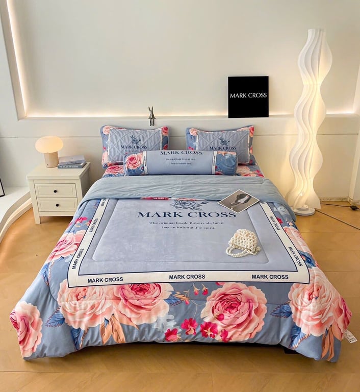 Set 5 món ga gối nỉ nhung êm dịu MarkCross CHT15 💯💯