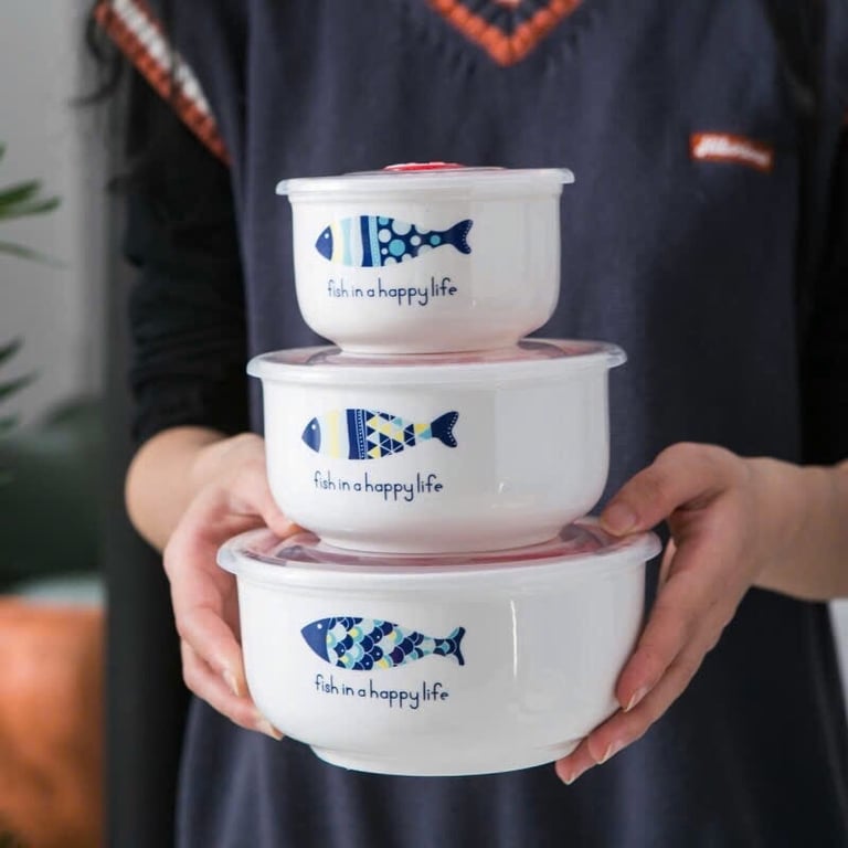 Bộ 3 bát sứ cao cấp