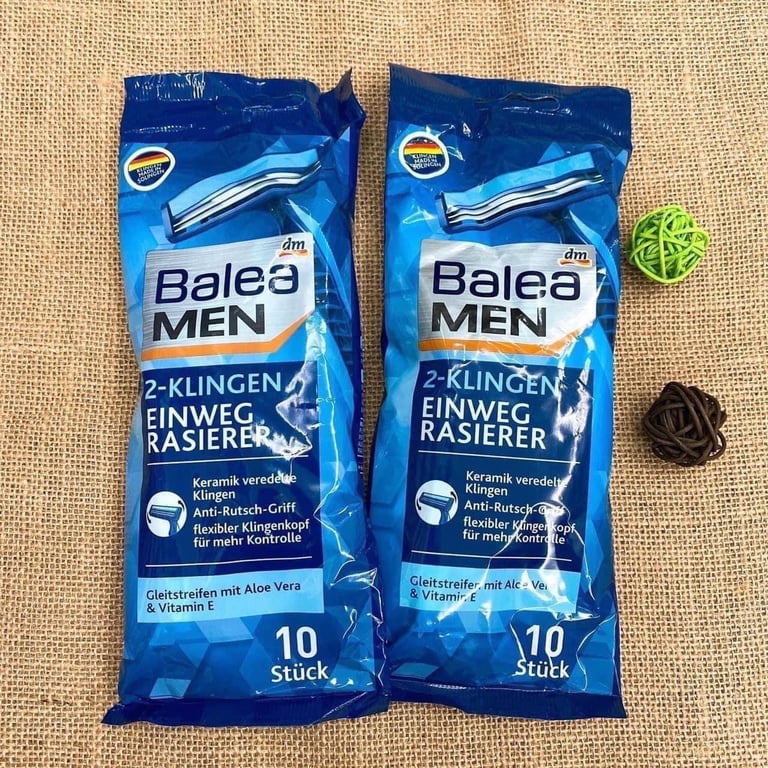 Set 10 dao cạo râu 3 lưỡi Balea Men
