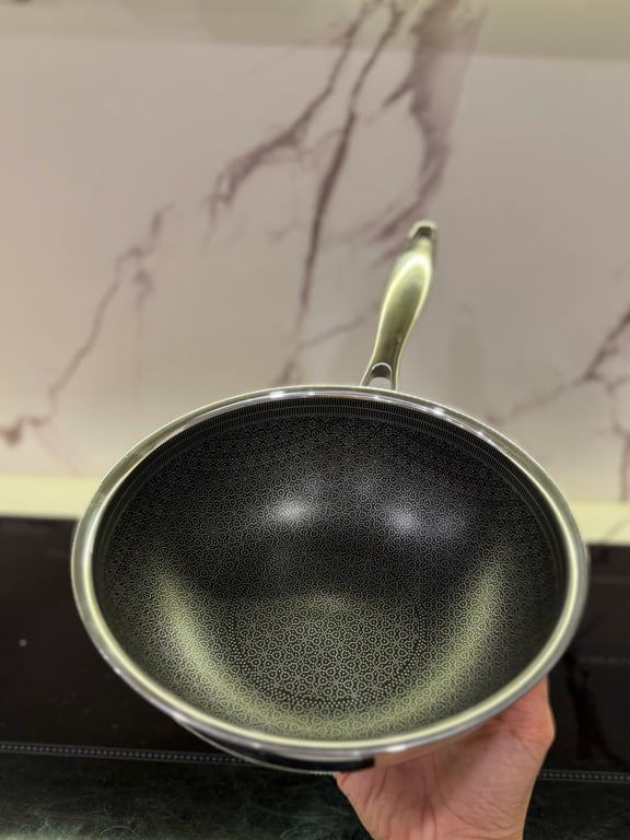 Chảo Blackcube Premium Double Etching - chảo tổ ong Blackcube 2 mặt size 20cm sâu lòng