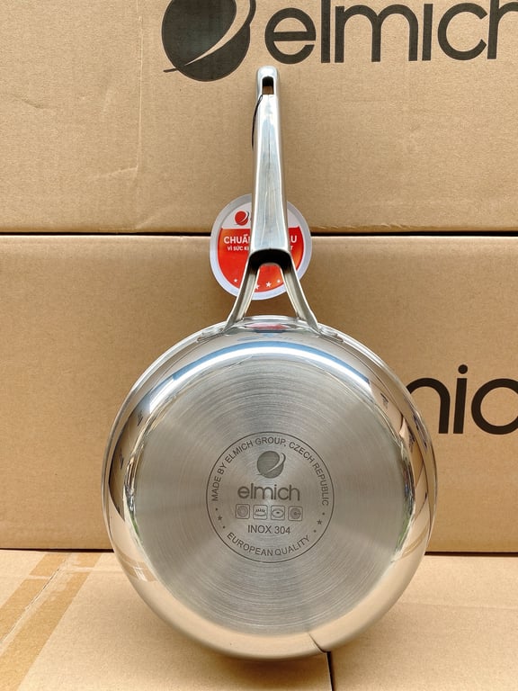 Chảo xào inox #Trimax 1 quai đáy liền nguyên khối sz 20cm