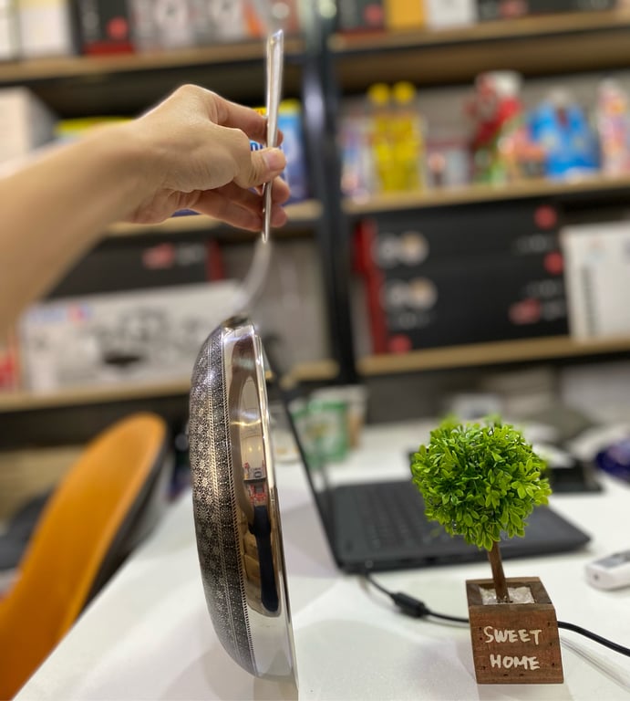 CHẢO SÂU NOON SONG INOX 3 LỚP ĐÁY TỪ CHỐNG DÍNH 2 MẶT KIMS COOK 28cm